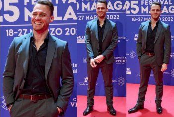 شاهد .. هكذا أطل كرم بورسين في "مهرجان ملقا السينمائي"-بالصورة