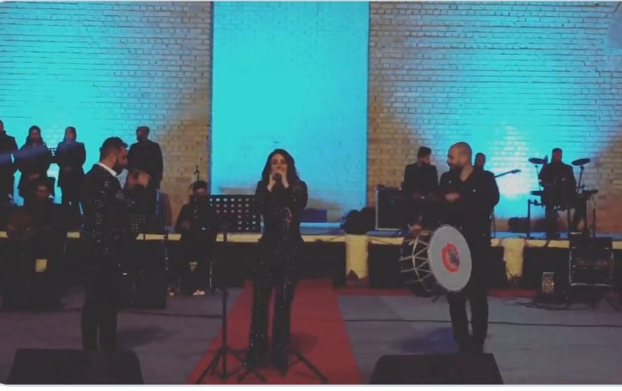 ديانا حداد تنثر الفرح وتشعل مسرح مهرجان بابل بالعراق – صور