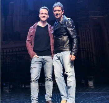 شاهد .. كرم بورسين يلتقي بـ أنطونيو بانديراس-بالصورة