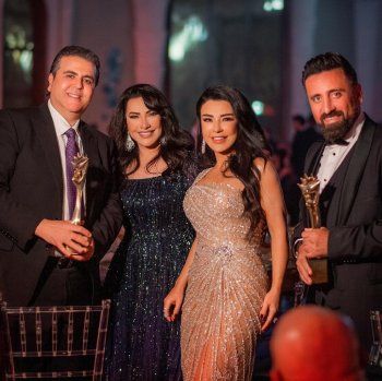 شاهد .. بالصورة - ماغي بو غصن تهنئ جمال سنان على فوز هذا العمل بالموركس دور