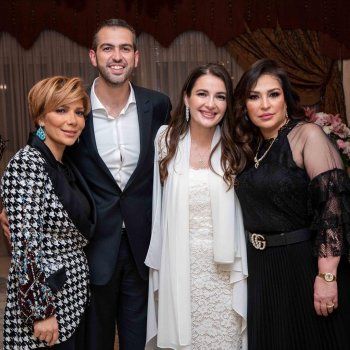 شاهد .. أصالة تجمع زوجها وطليقها..صور تكشف ردة فعلهما بعد هذا اللقاء !