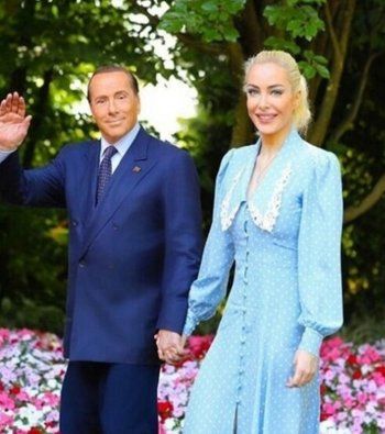 شاهد .. سيلفيو برلسكوني يتزوج للمرة الثالثة من عشيقته التي تصغره بنصف قرن-بالصورة