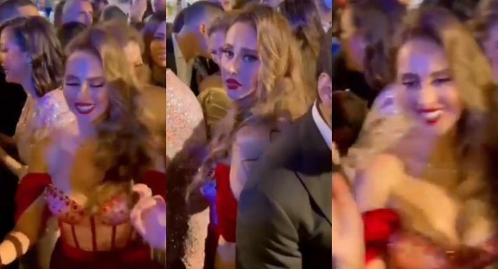 بالفيديو – وصلة رقص من ” ياسمين رئيس ” خلال حفل زفاف ابنة الفنانة