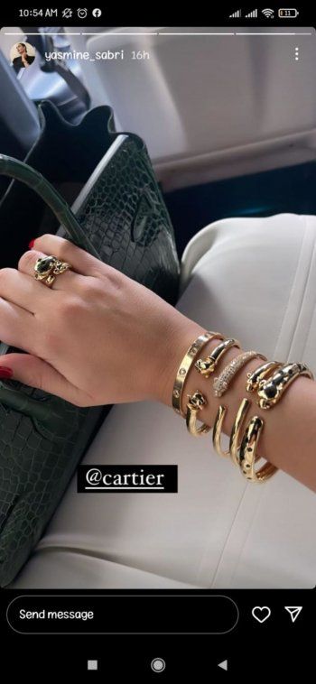 شاهد .. بالصورة- إنتقادات تطال ياسمين صبري لاستعراضها أساورها الباهظة.. سعرها بالملايين!