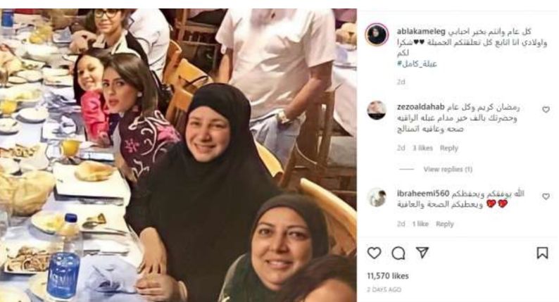 بالصور – حقيقة إفطار عبلة كامل بموائد الرحمن