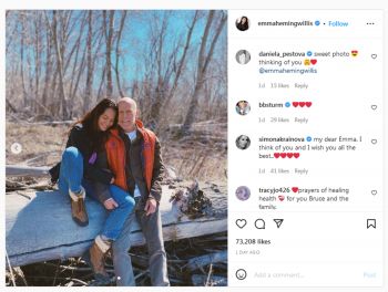 شاهد .. بالصورة - إليكم أول ظهور لـ بروس ويليس بعد إعلانه إعتزال التمثيل