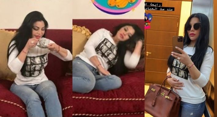 هيفاء وهبي فطرت و ريحت علي الكنبة من ” البط ” – شاهد