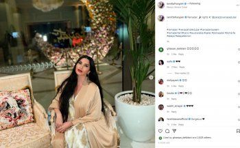 شاهد .. لاميتا فرنجية تطل بالعباءة.. وجمالها محط الأنظار - بالصور