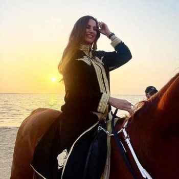 شاهد .. لقطات عفوية لدرة على الحصان تضج موقع التواصل الإجتماعي