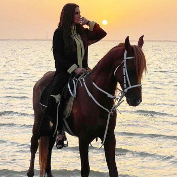 شاهد .. لقطات عفوية لدرة على الحصان تضج موقع التواصل الإجتماعي