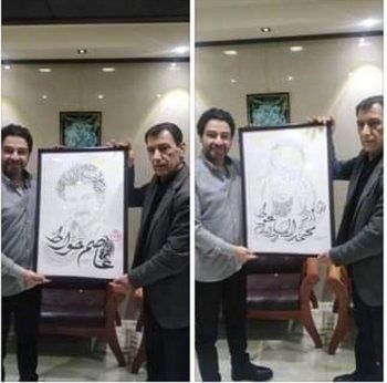 شاهد .. عاصم حواط يتلقى هدية من فنان مصري