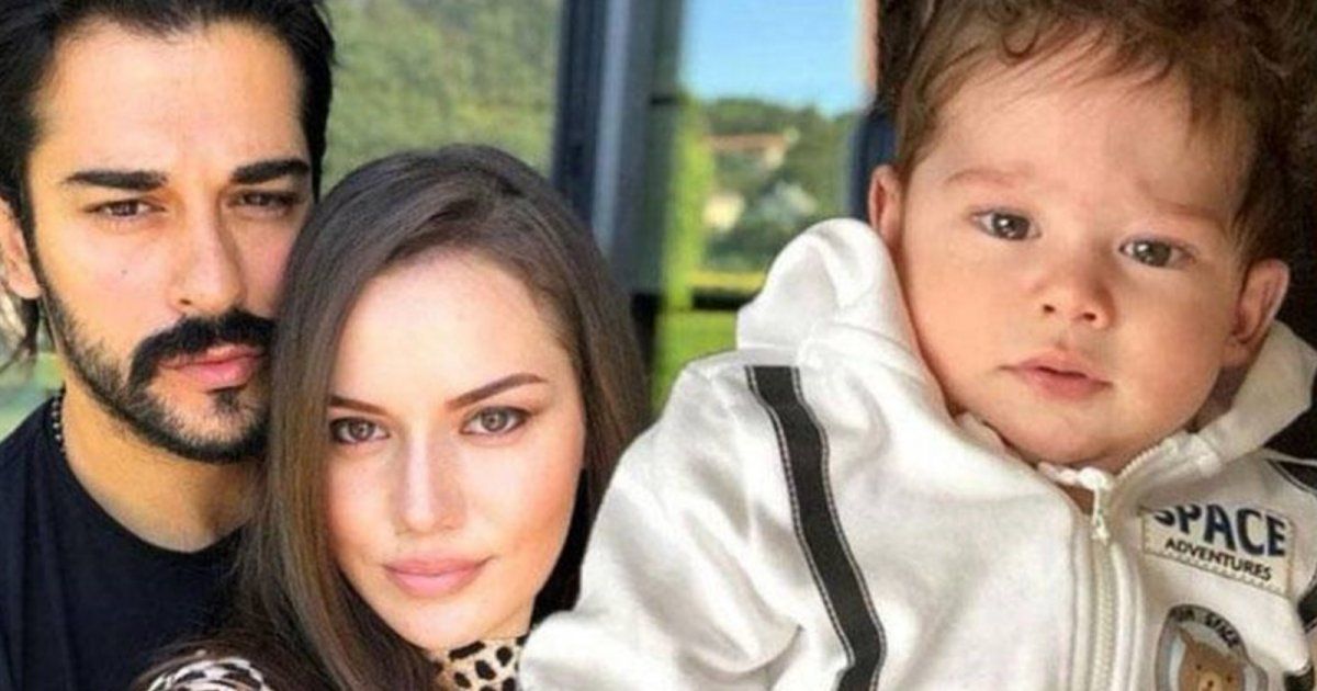 شاهد .. بالصور- بوراك أوزجيفيت وفهرية أفجين يحتفلان بعيد ميلاد ابنهما كاران ..شاهدوا طرافته