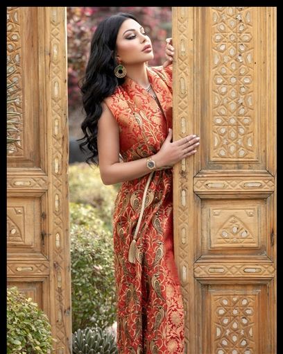 شاهد بنص عين – هيفاء وهبي بعباءة رمضانية بـ 25 ألف جنيه