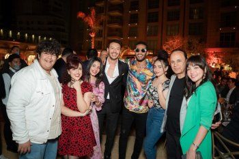 شاهد .. بالصور- إنتهاء تصوير "دايما عامر" يجمع محمد رمضان بمصطفى شعبان بأحمد أبو هشيمة وغيرهم في سحور إحتفالي