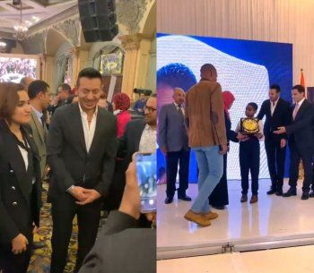 شاهد .. مصطفى شعبان مكرّماً عن دوره في مسلسل "دايماً عامر"-بالصور