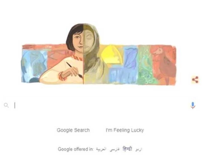 جوجول يحتفل بالفنانة التشكيلية العراقية نزيهه سالم