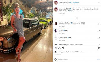 شاهد .. ساندرا رزق تستعرض رشاقتها بفستان أنيق وتحتفل بعيد الفصح وداليدا خليل تعايدها-بالصورة