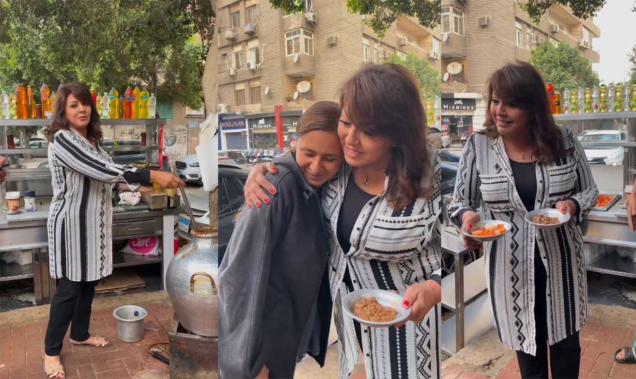 هالة صدقي عزمت نيللي كريم علي الإفطار بعربية فول