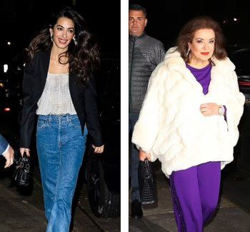 شاهد .. بالصور - أمل كلوني وبارعة علم الدين تجتمعان في مدينة نيويورك