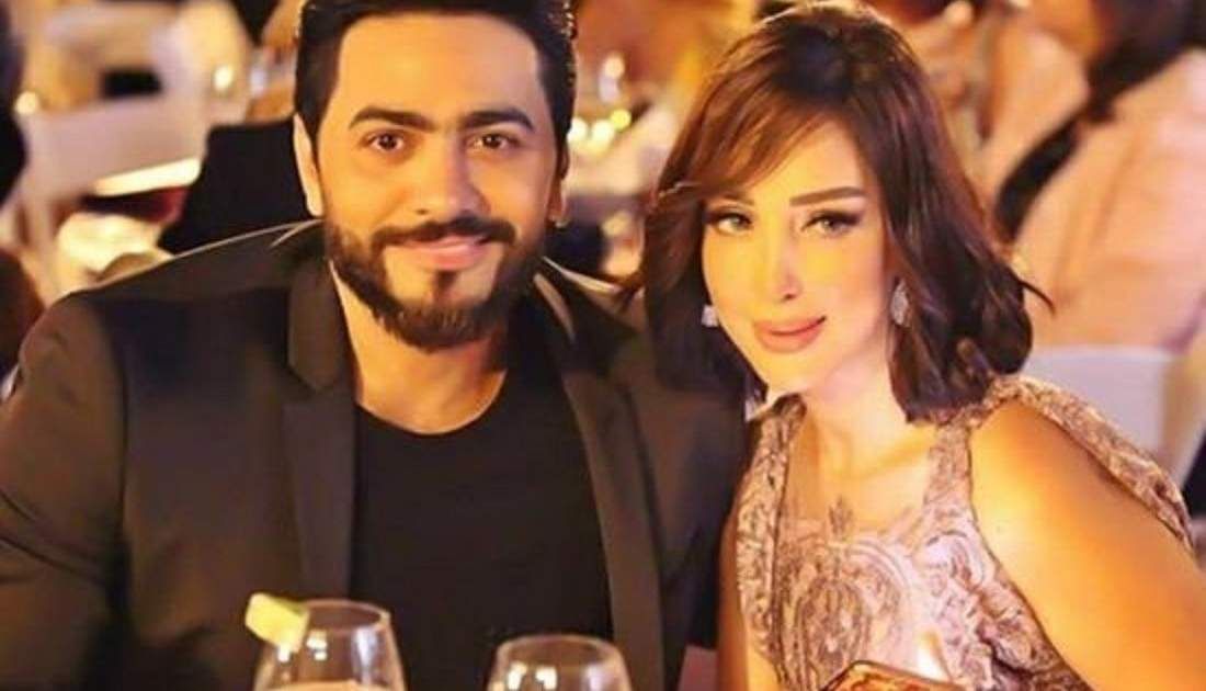 شاهد .. بسمة بوسيل تنشر صور واضحة جدا لابنتيها من تامر حسني .. وجمالهما حديث الجمهور