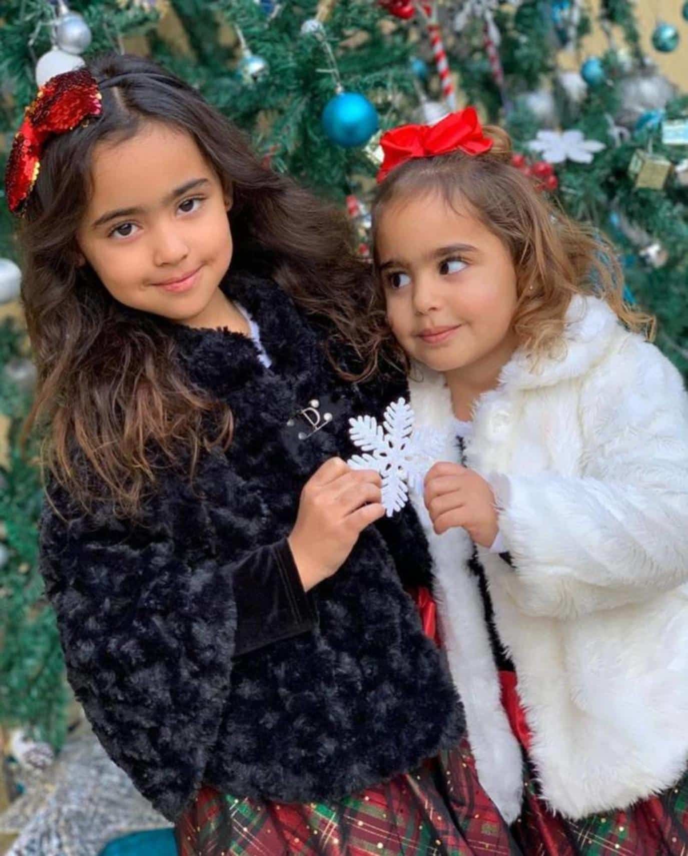 صور بنات تامر حسني تاليه وأمايا.. بسمة بوسيل تحتفل بعيد ميلادهم