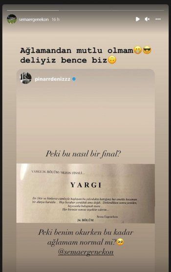 شاهد .. بينار دينيز تعبر عن حزنها وتدرف الدموع لهذا السبب.