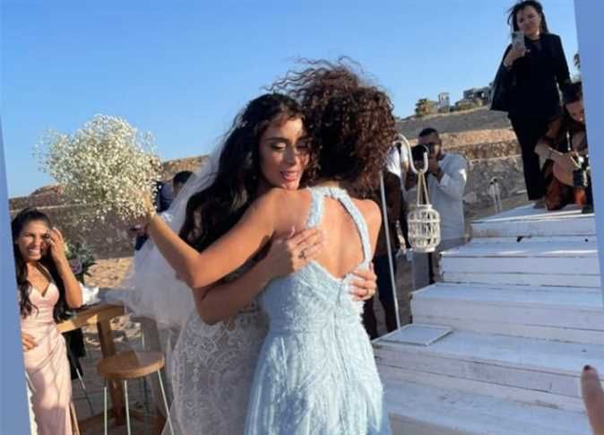 فرح بسنت شوقي ومحمد فراج.. اللقطات الأولى من حفل الزفاف