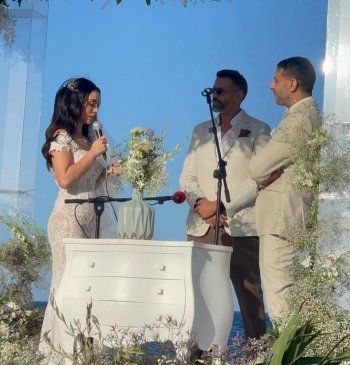 شاهد .. محمد فراج وبسنت شوقي يحتفلان بزفافهما بحضور عدد كبير من النجوم -بالصور