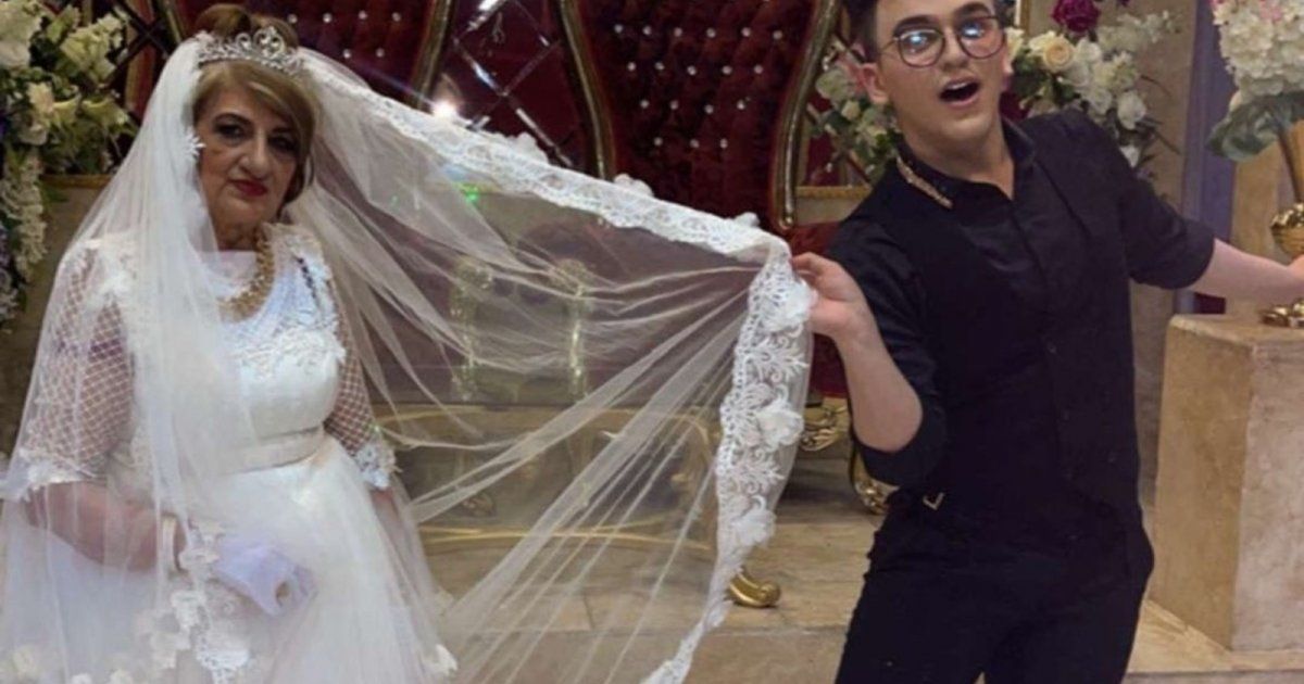 شاهد .. زواج جدة شهاب ملح من شاب غير عربي يصغرها بـ50 عاما.. إليكم الحقيقة -بالصورة