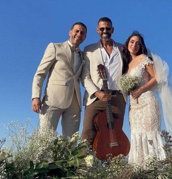 شاهد .. محمد فراج وبسنت شوقي يحتفلان بزفافهما بحضور عدد كبير من النجوم -بالصور