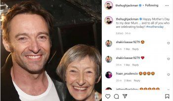 شاهد .. هكذا عايد هيو جاكمان والدته بمناسبة عيد الأم الأمريكي