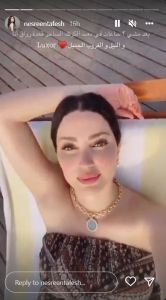 اتفرج – نسرين طافش تبرز مفاتنها بـ”الكاش مايوه”