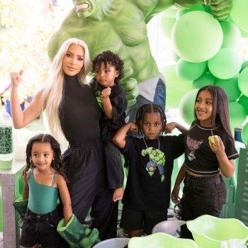 شاهد .. كيم كاردشيان تحتفل بعيد ميلاد إبنها.. شاهدوا إطلالتها