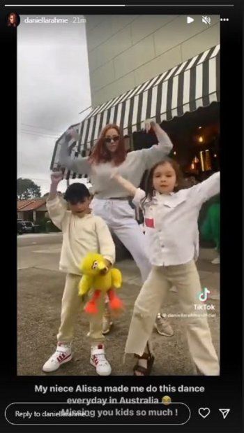 شاهد .. فيديو عفوي للغاية يجمع دانييلا رحمة بإبنة أختها.. شاهدوا خفة دمهما