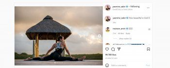 شاهد .. بالصورة - ياسمين صبري تستعرض لياقتها البدنية والجمهور يعلق