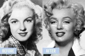 شاهد .. مارلين مونرو خضعت لعمليات تجميل.. فكيف كان شكلها قبلها؟ بالصور