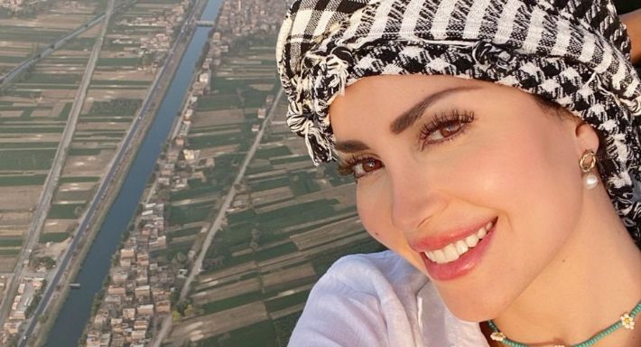 من السماء – نسرين طافش ركبت المنطاد في الأقصر .. شاهد