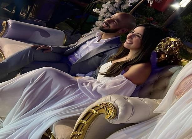 بالصور.. خطوبة الفنانة جيلان علاء والفنان عز شهوان: طلع بتاع جواز