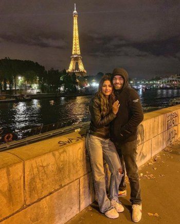 شاهد .. ريهام أيمن تحتفل بعيد زواجها من شريف رمزي بالأحضان والقبل-بالصور