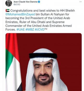 شاهد .. جان كلود فان دام يهنئ الشيخ محمد بن زايد على توليه رئاسة دولة الإمارات-بالصورة