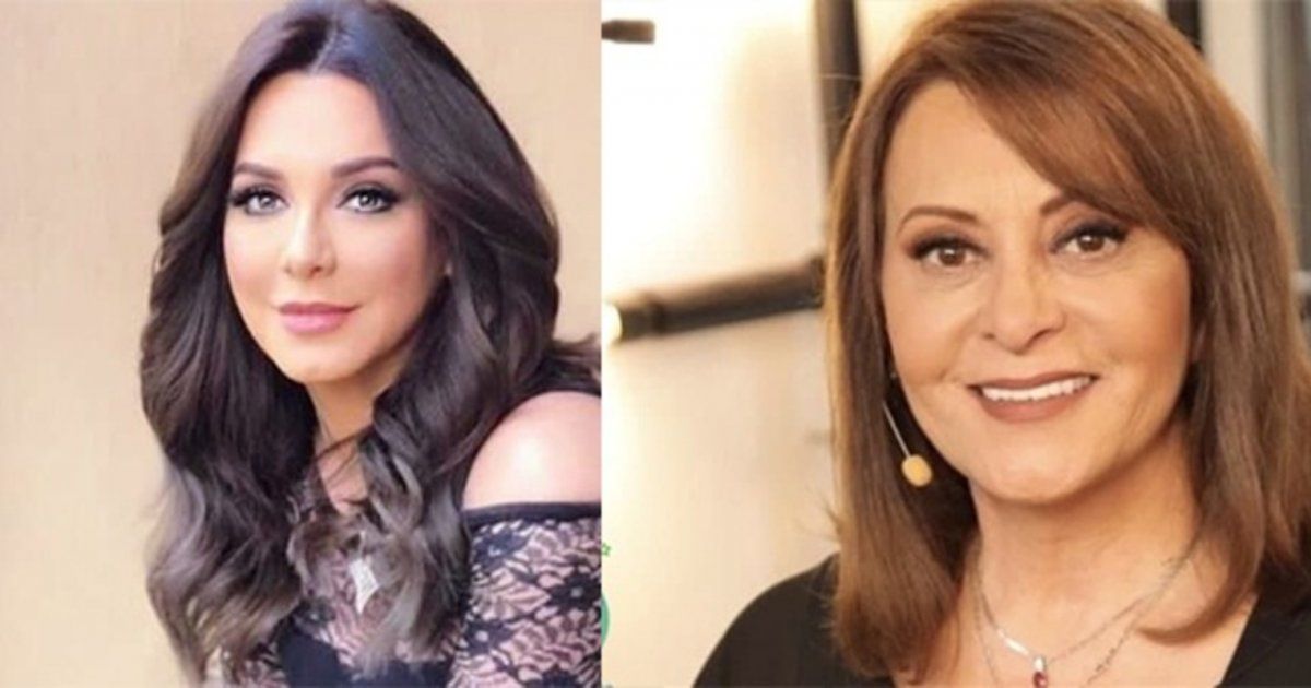 شاهد .. غزل بين سلاف فواخرجي ورندة كعدي.. والأخيرة تصفها بالـ "لؤلؤة"