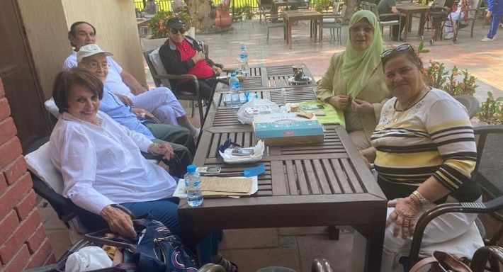 قبل وفاته بيومين – آخر صورة لسمير صبري مع حسن يوسف وشمس البارودي