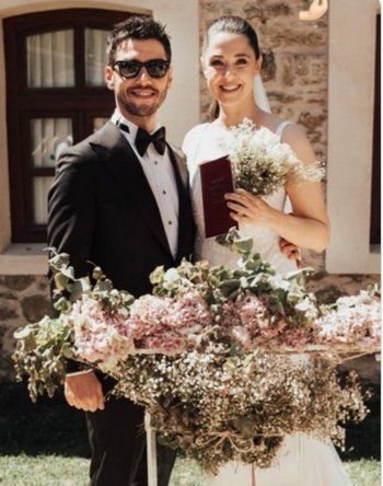 شاهد .. زواج بطلي مسلسل "إبنة السفير"-بالصورة