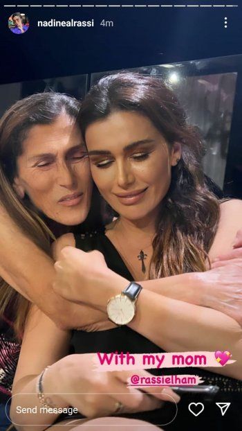 شاهد .. بالصورة - هذا ما قالته نادين الراسي عن والدها والجمهور يتفاعل