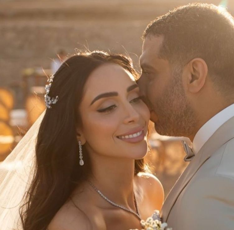 بسنت شوقي تشارك جمهورها كواليس زفافها علي محمد فراج- صور