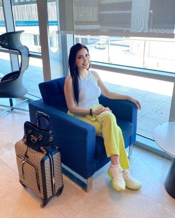 شاهد .. نسرين طافش بإطلالة كاجوال من المطار.. وهذا ما قالته عن السفر