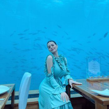 شاهد .. بالصور - هنادي مهنا تستمتع بإجازتها في جزر المالديف