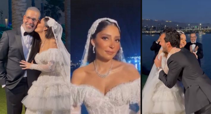 بالفيديو و الصور – أبرز لقطات حفل زفاف ابنة مدحت العدل