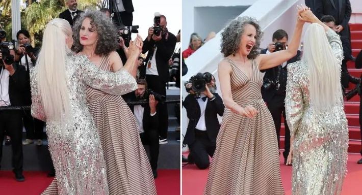 من مهرجان كان – رقص هيلين ميرين وأندي ماكدويل .. فيديو