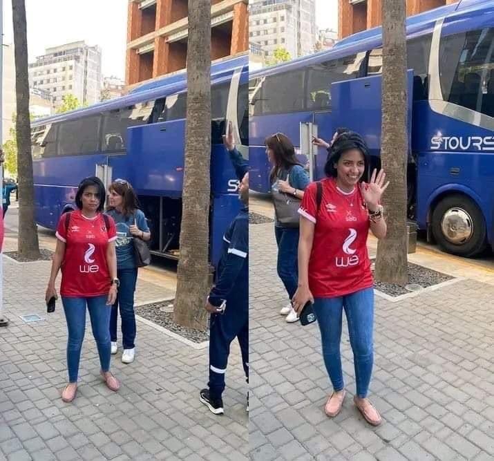 نجوم في المدرج – مايان السيد و سهر الصايغ يدعمان الاهلي